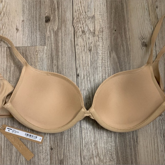 SKIMS ULTIMATE NIPPLE PUSH-UP BRA 34 C CLAY/BNWT - Picture 8 of 10
